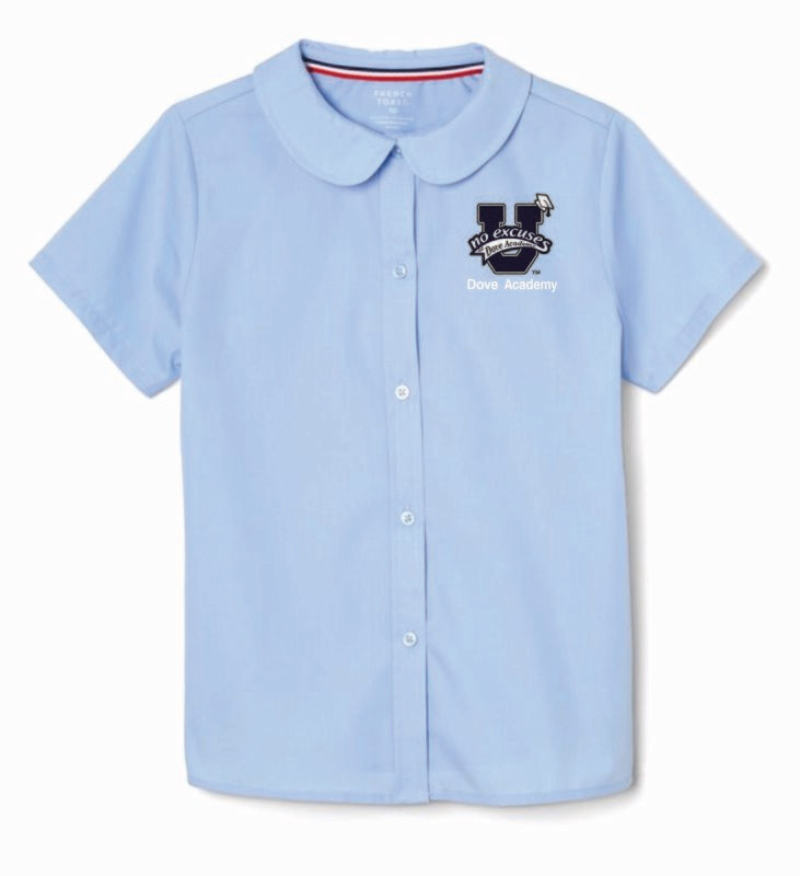 Dove Short Sleeve Girls Blouse
