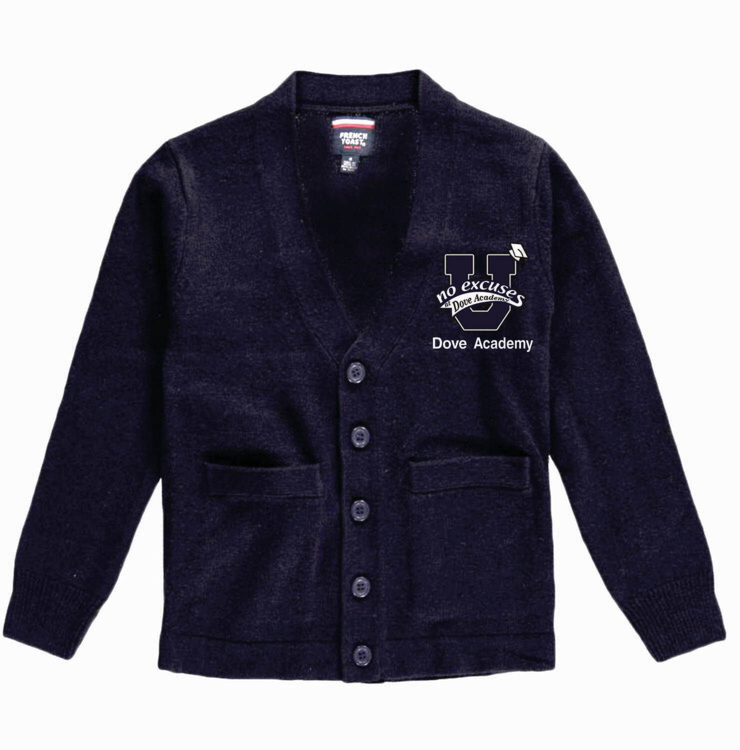 Dove Cardigan Sweater With Embroidered Dove Academy Logo