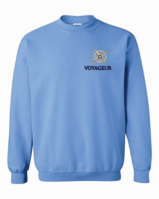 Voyageur Academy Crewneck Sweatshirt Embroidered Logo