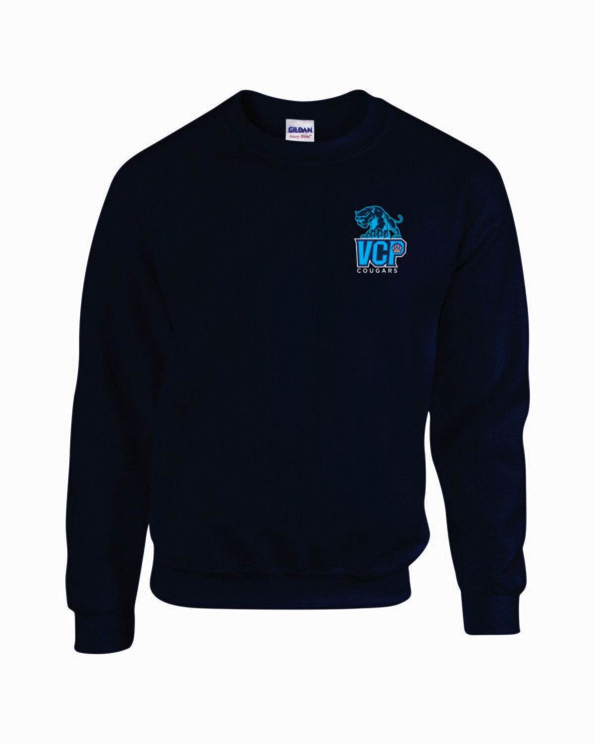 VCP Cougars Crewneck Sweatshirt Embroidered Logo