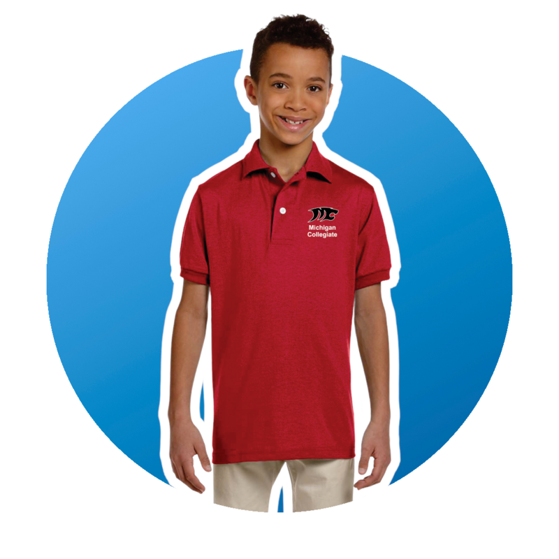 Michigan Collegiate Short Sleeve Polo