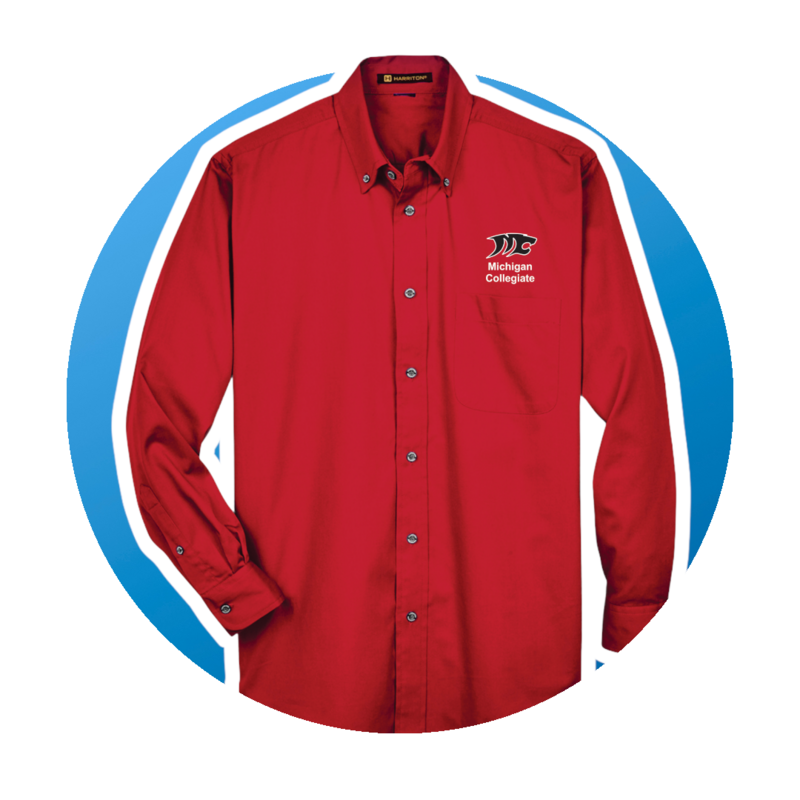 Michigan Collegiate Young Men Long Sleeve Shirt