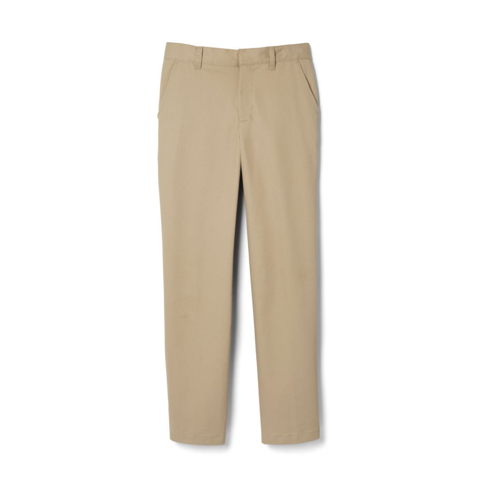 Boys Relaxed Fit Flat Front Twill Pant