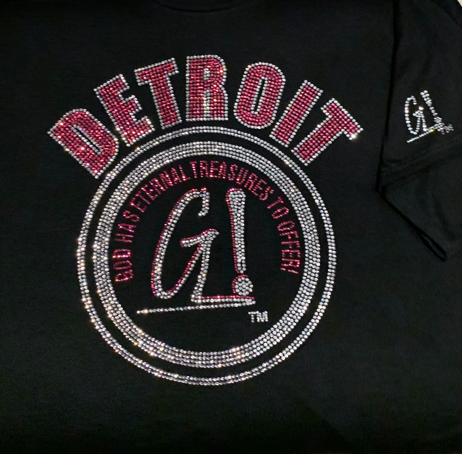 Detroit Rhinestone T-Shirt