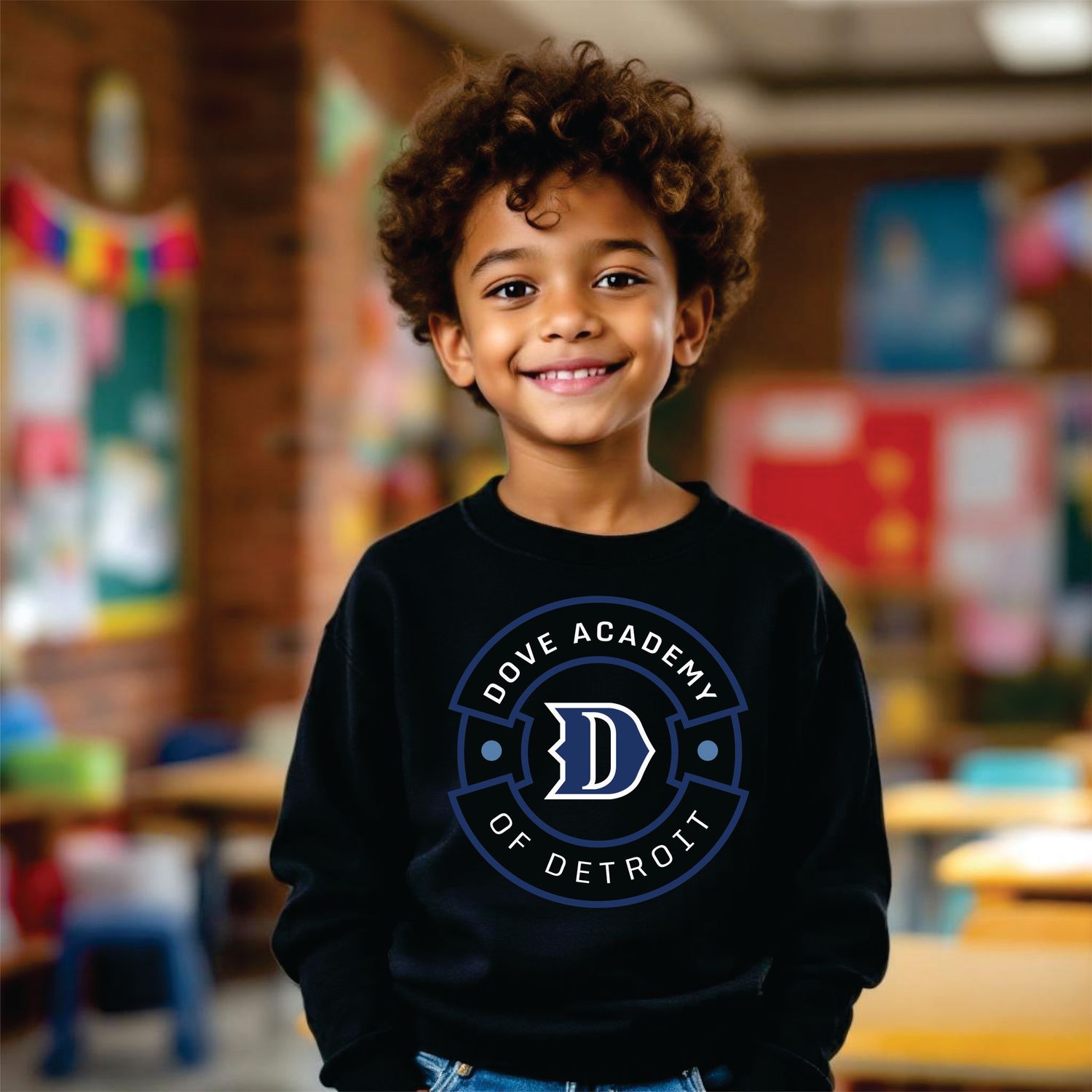 Dove Monday Sweatshirt, Color: Black