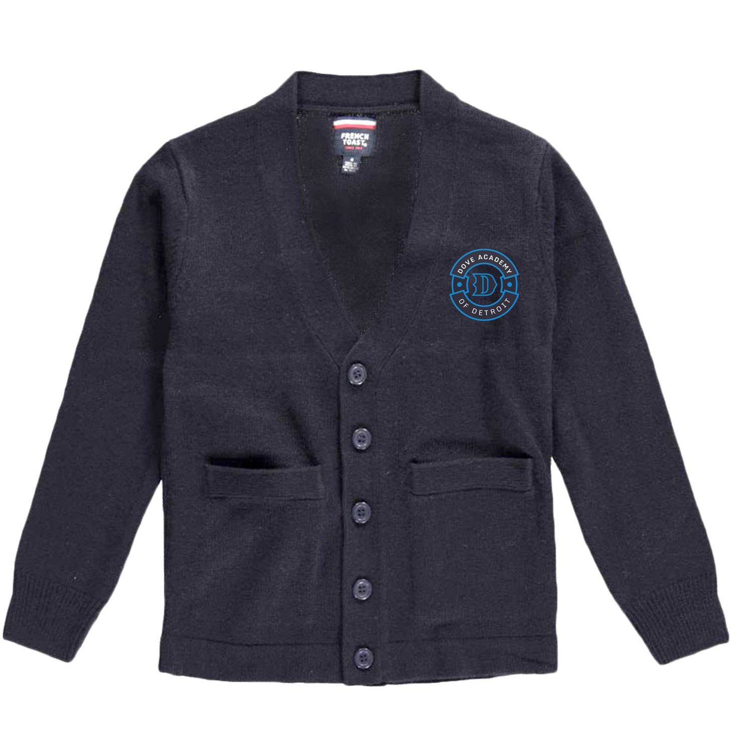 Dove Cardigan Sweater With Embroidered Dove Academy Logo