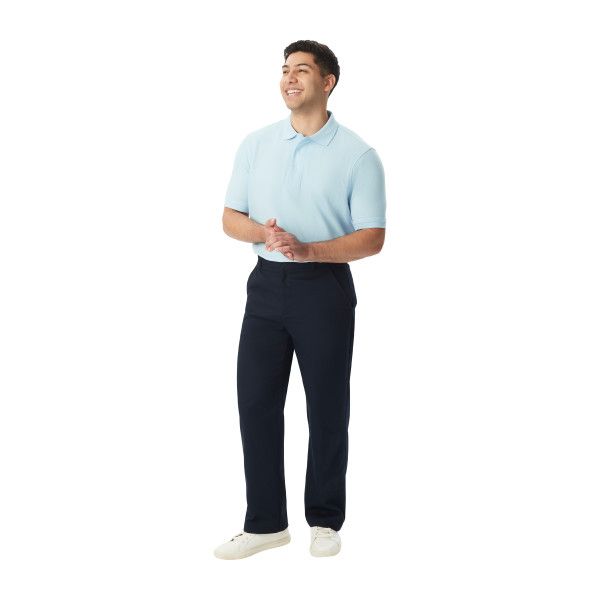 Boys Relaxed Fit Flat Front Twill Pant