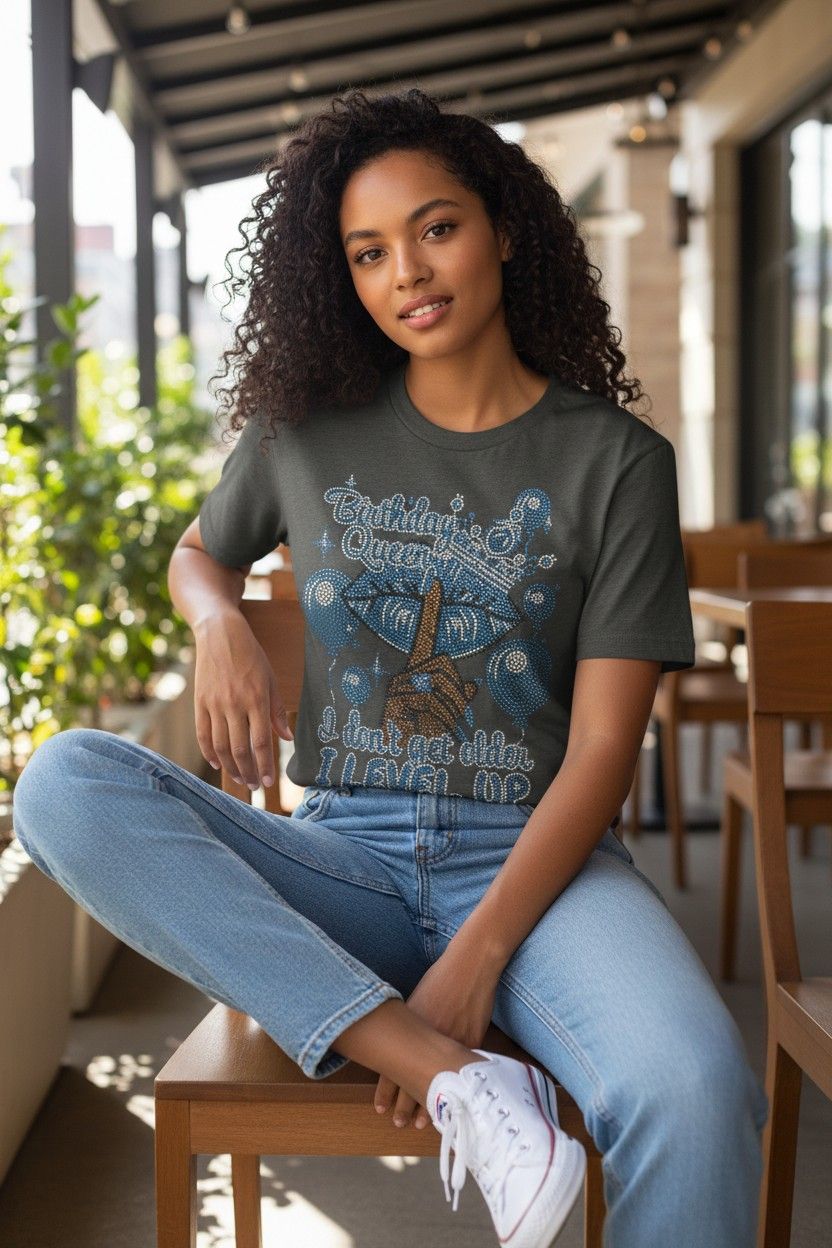 Birthday Queen Rhinestone T-Shirt