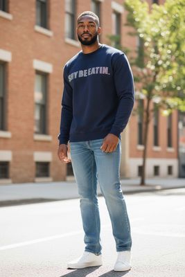Shy Be Eatin! Rhinestone Crewneck Sweatshirt