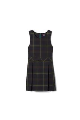 Plaid Box Pleat Jumper