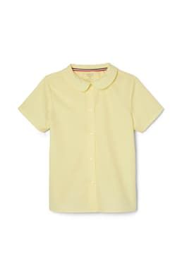 Short Sleeve Peter Pan Collar Blouse for girls