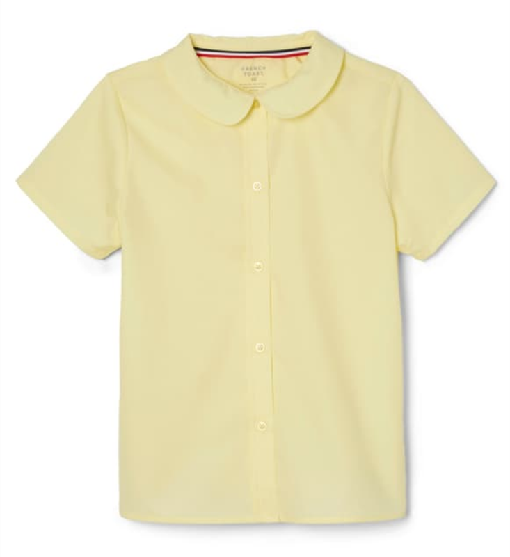Short Sleeve Peter Pan Collar Blouse for girls