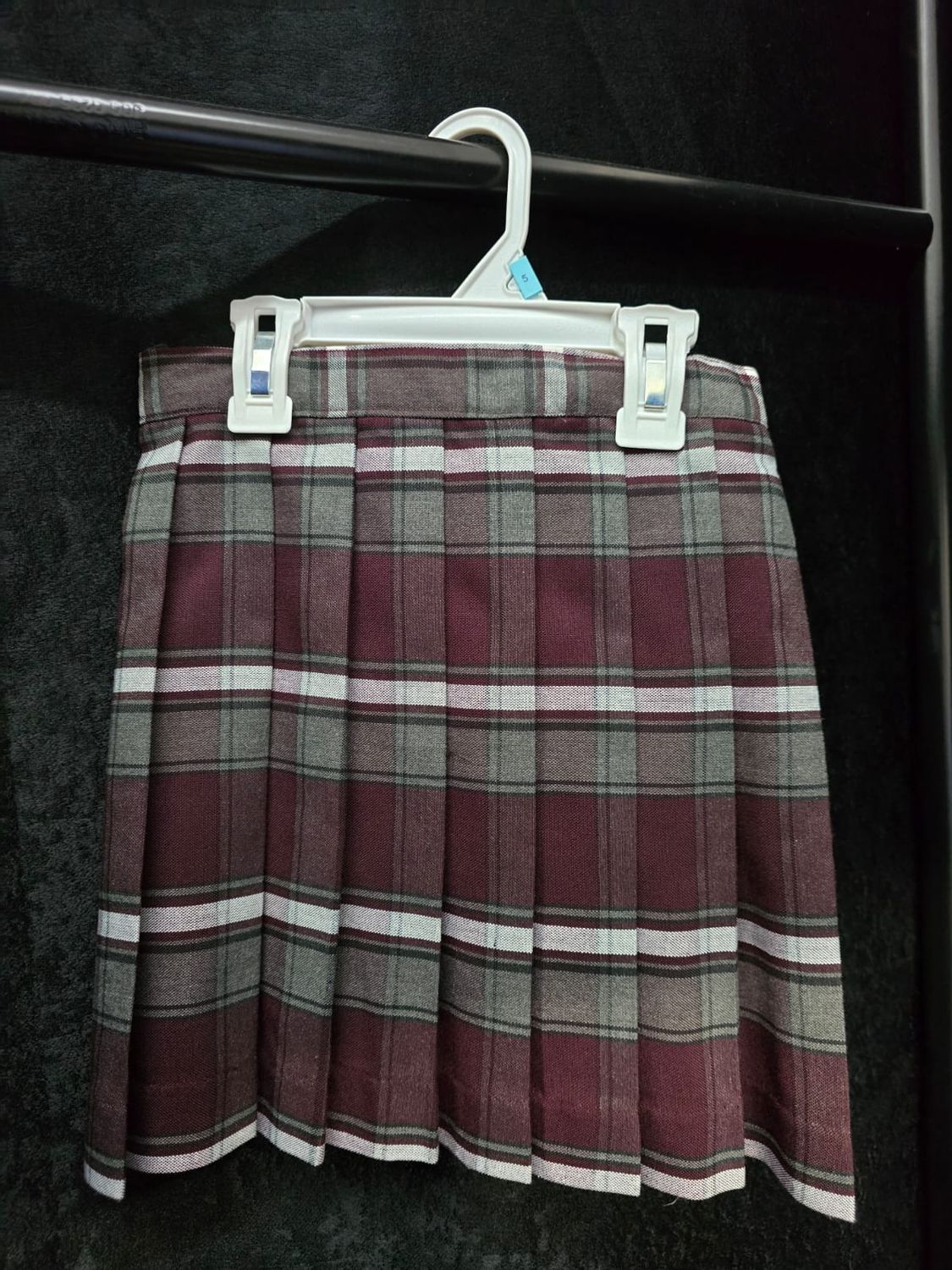 Plaid Pleated Skirt