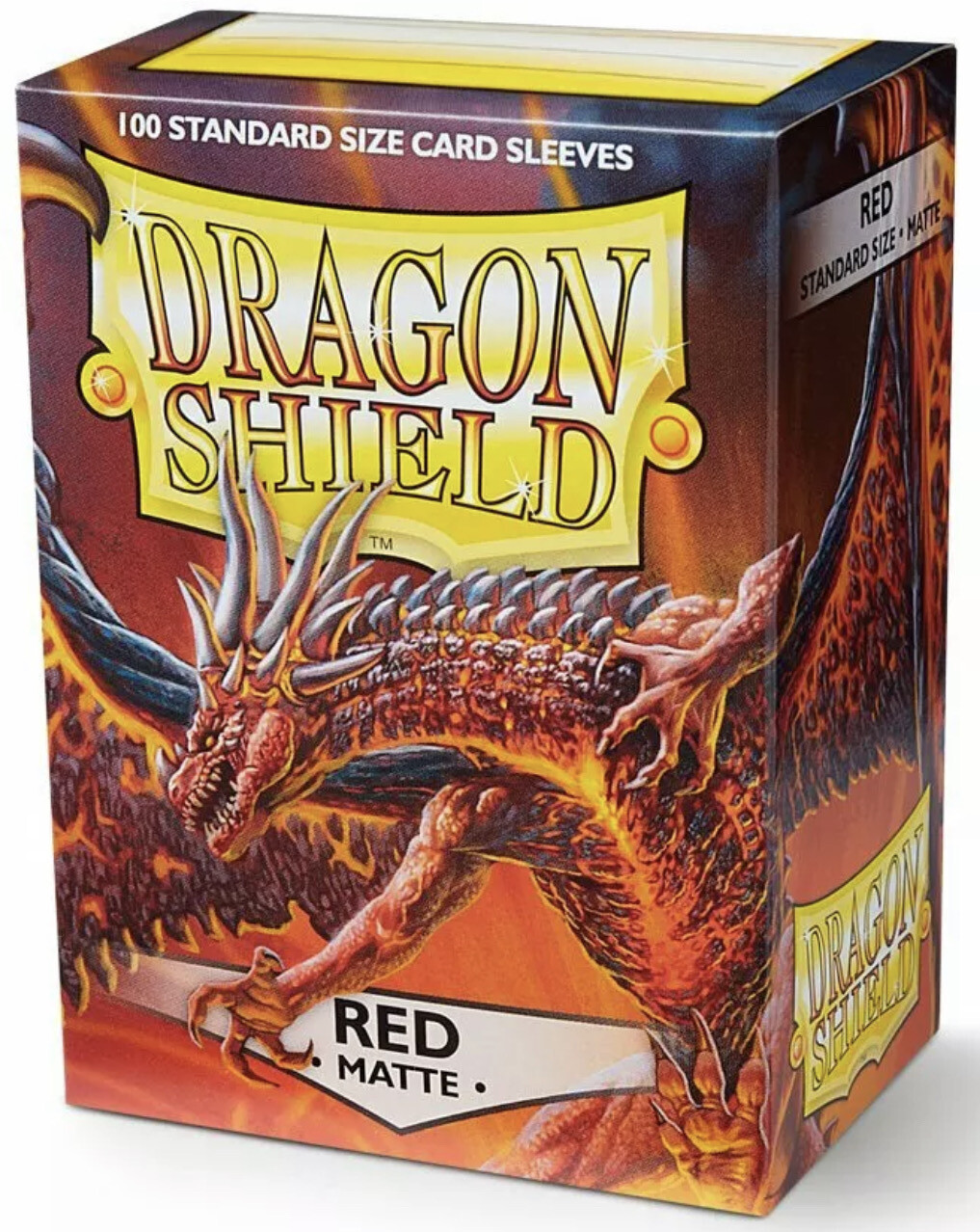 Dragon Shield 100 Count Box Standard- Red Matte