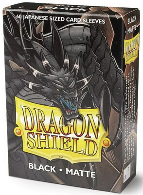 Dragon Shield 60 Count Box Japanese- Black Matte
