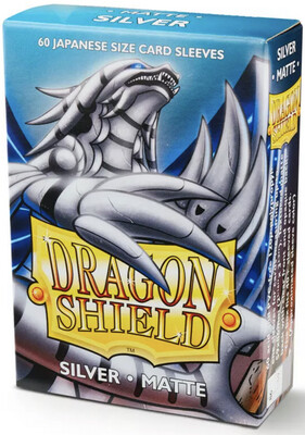 Dragon Shield 60 Count Box Japanese- Silver Matte