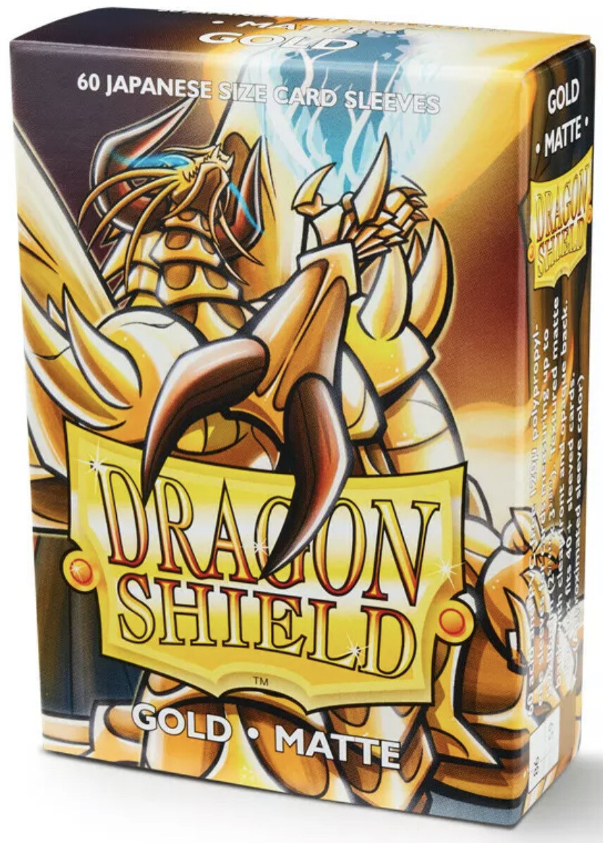 Dragon Shield 60 Count Box Japanese- Gold Matte