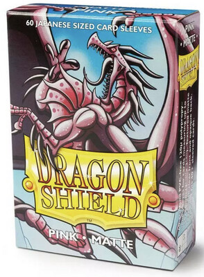 Dragon Shield 60 Count Box Japanese- Pink Matte
