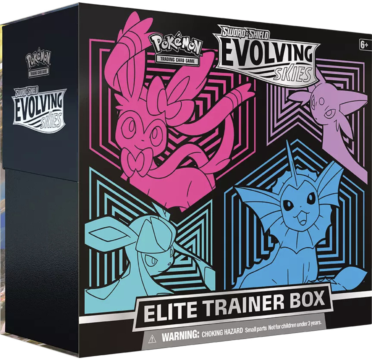 Pokemon Evolving Skies Elite Trainer Box Glaceon/Vaporeon/Sylveon/Espeon
