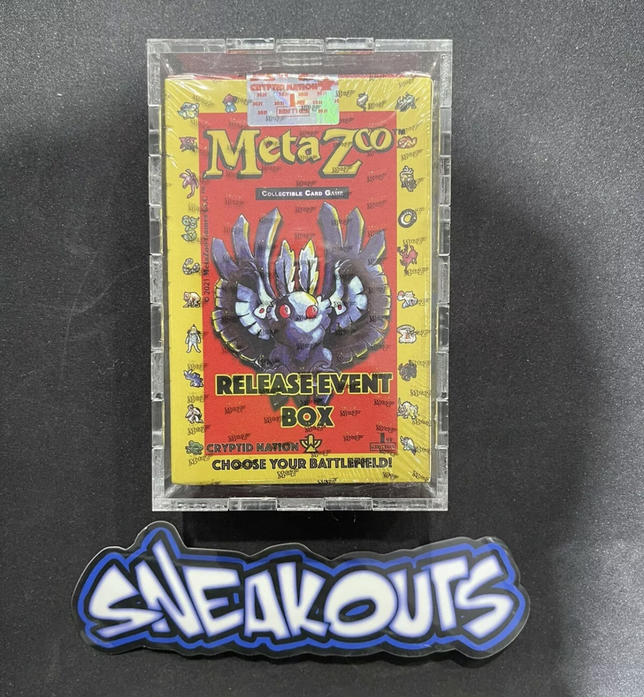 MetaZoo Acrylic Event Release Box Case Cryptid Nation 1st/2nd Edition /Nightfall