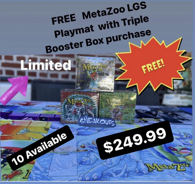 MetaZoo Triple Booster Box Bundle With FREE LGS  Playmat 