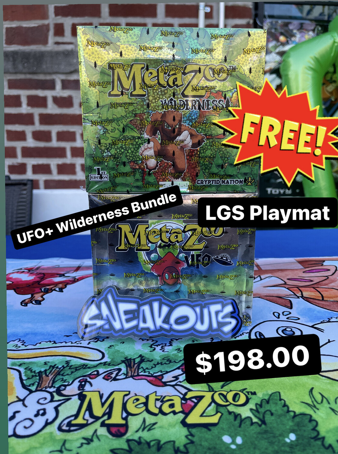 MetaZoo Wilderness +UFO Booster Box Bundle With FREE LGS Playmat !