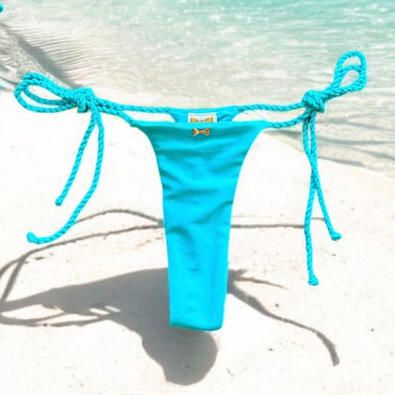 AQUA Blue Brazilian Thong