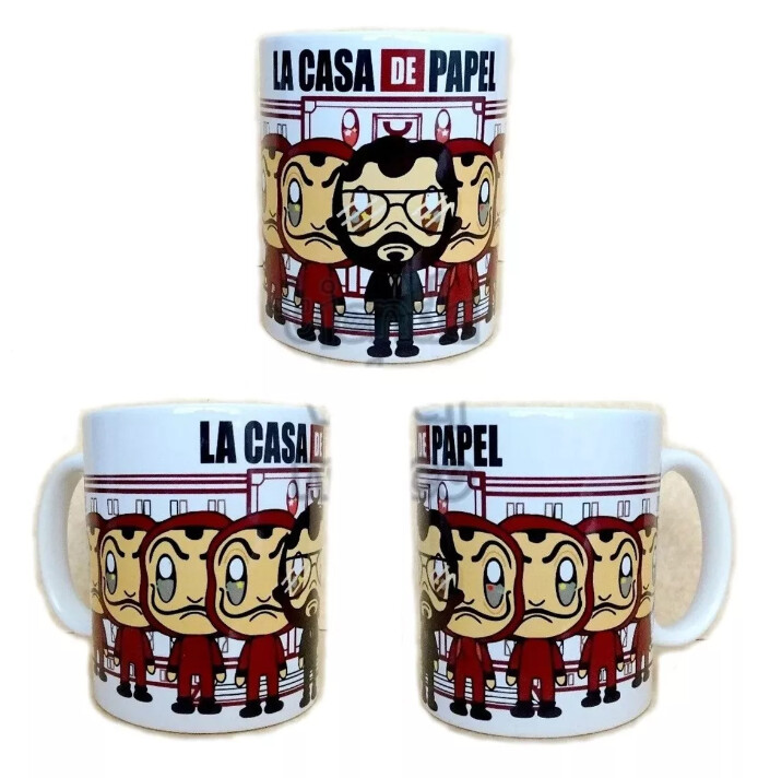 Tazas de casa de papel