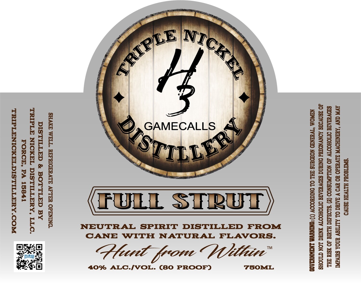 H3 GameCalls- Full Strut-750ml