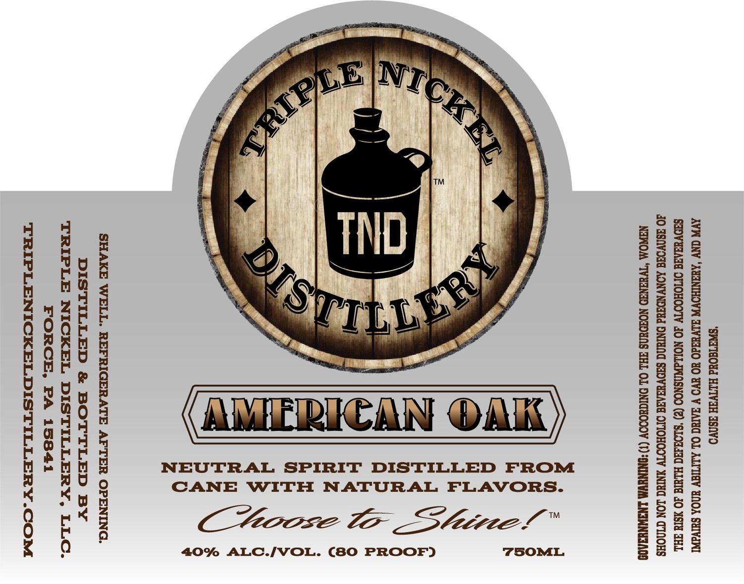 American Oak- 750ml