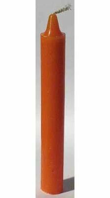Orange 6 inch Pillar Candle