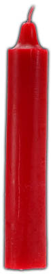 Red 9 inch Pillar Candle