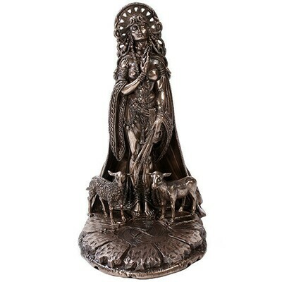 Celtic Goddess Brigid bronze