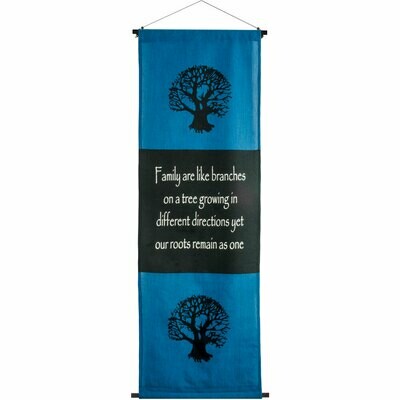 Family Roots Cotton Inspirational Banner