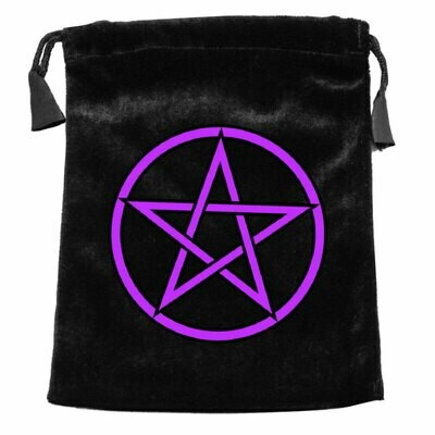 Pentagram Velvet Tarot Bag
