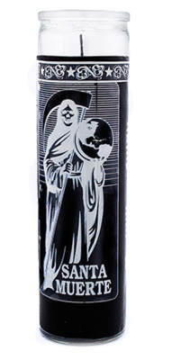 St Muerte Black - 7 Day Candle