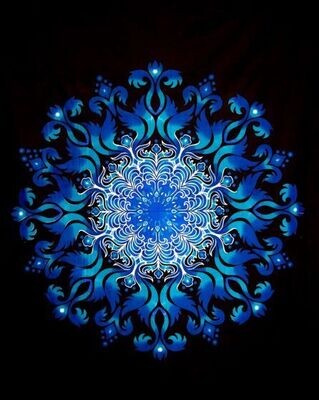 Blue Flame Tapestry