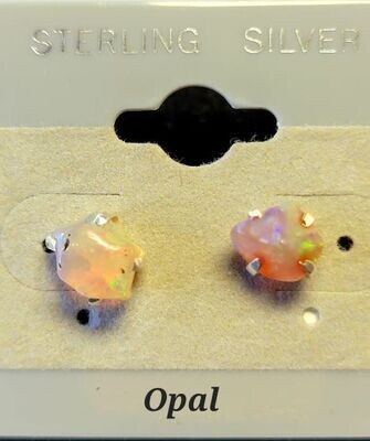 Opal Rough Post Earring