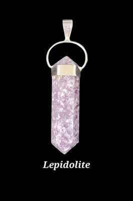Lepidolite Crystal Point Pendant