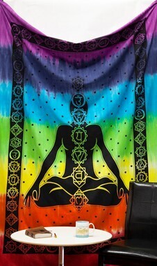 7 Chakra Tie Dye Tapestry