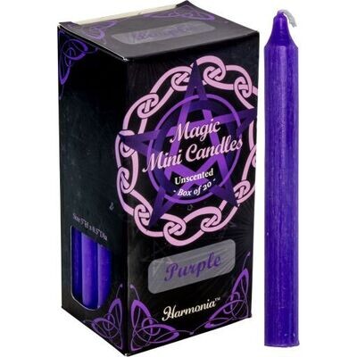 Dark Purple Mini Ritual Candle Box of 20 (new packaging)