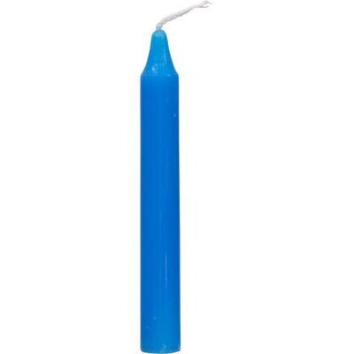 Light Blue mini ritual candle - one