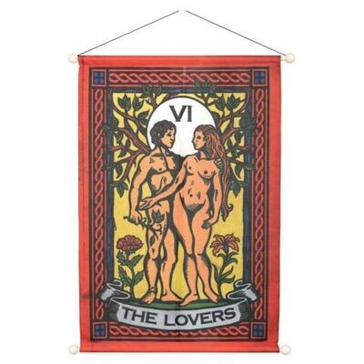 Lovers Tarot banner 12 x 18 inches