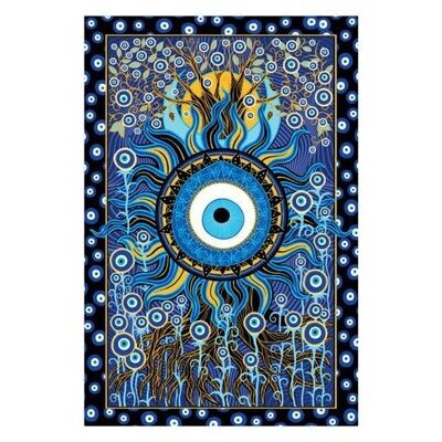Evil Eye 60 inch x 90 inch tapestry