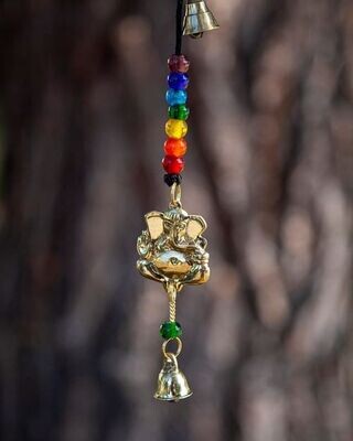 Brass Ganesha Chime Beads & Bells