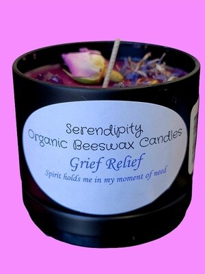 Serendipity Organic Beeswax Candles - Grief Relief 4oz
