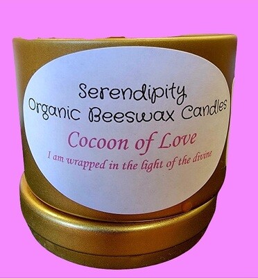 Serendipity Organic Beeswax Candles - Cocoon of Love 4oz