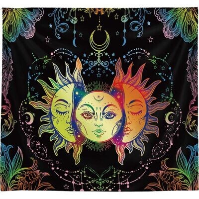 Celestial Triple Sun Tapestry 59 x 39