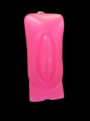 Pink Vulva Candle 6 inch
