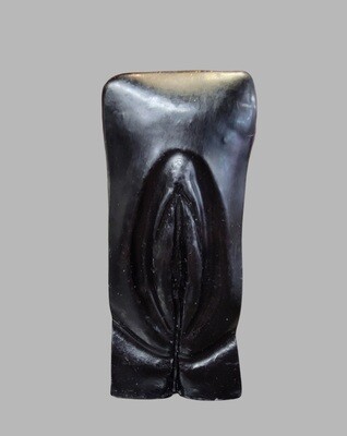 Black Vulva Candle 6 inch